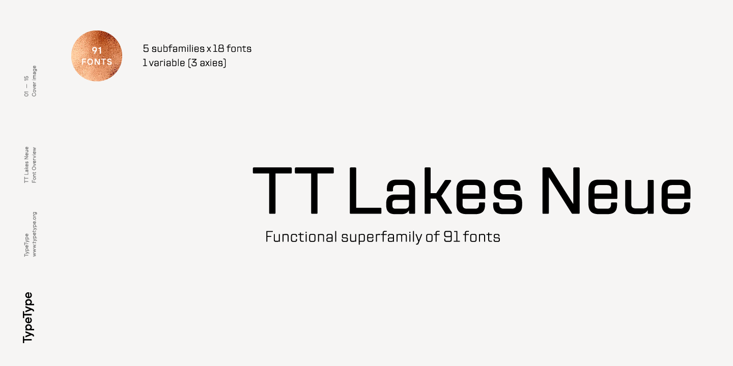 Пример шрифта TT Lakes Neue #1